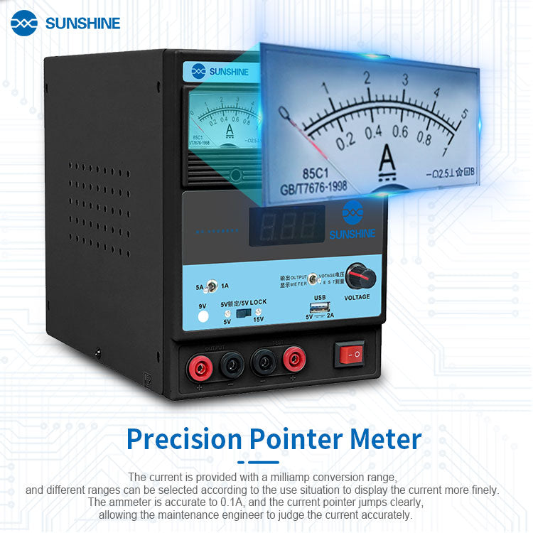 Load image into Gallery viewer, [P-1505TA] Sunshine Adjustable Power Supply 15V-5A High-Precision Mobile Phone Repair Dedicated  DC Stabilized Voltage Source - Polar Tech Australia
