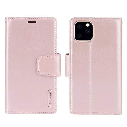 [2 in 1 Magnetic Detachable] Apple iPhone 13/Mini/Pro/Max Hanman Flip Wallet Leather Case - Polar Tech Australia