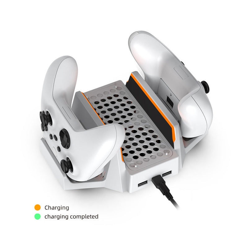 Chargez l&#39;image dans la visionneuse de la galerie, Xbox Series S - Cooling Fan Charging  Vertical Stand Dual Controller Charging Base - Polar Tech Australia
