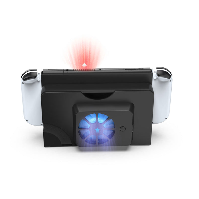 Cargue la imagen en el visor de la galería, Nintendo Switch OLED Console Fan Cooling Base with Blue Light - Polar Tech Australia
