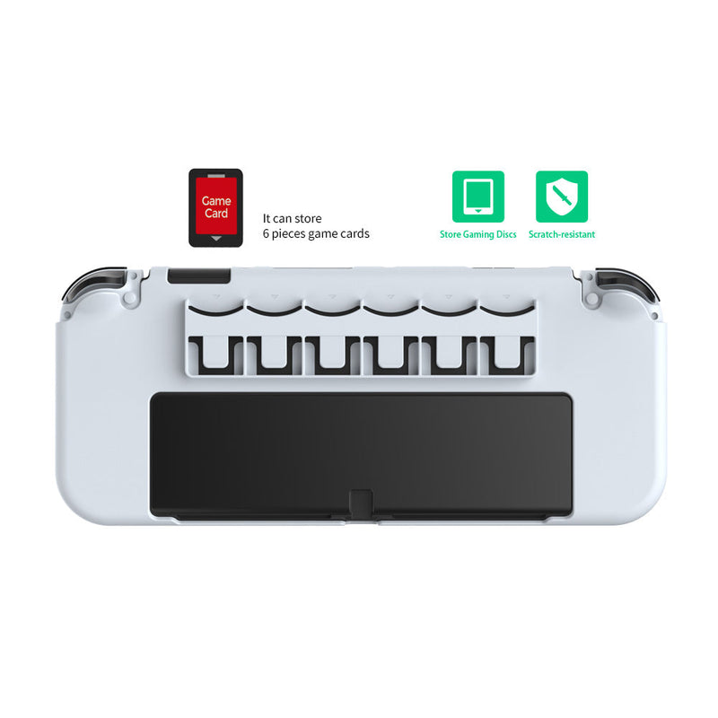 Cargue la imagen en el visor de la galería, Switch OLED Integrated Protective Shell with 6 Game Card Slots Full Protection Cover - Polar Tech Australia
