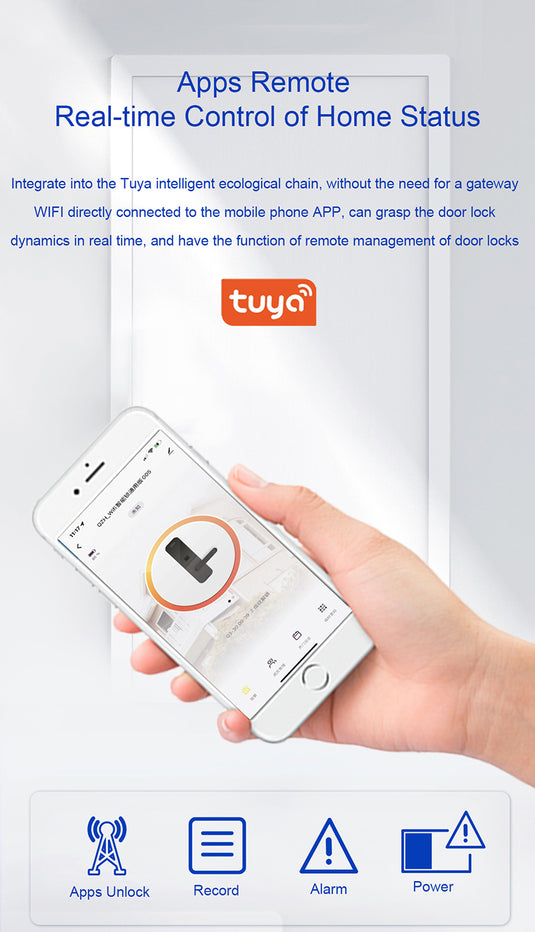 [TUYA Smart Home] Tuya Wireless Fingerprint Smart Door Lock - Polar Tech Australia