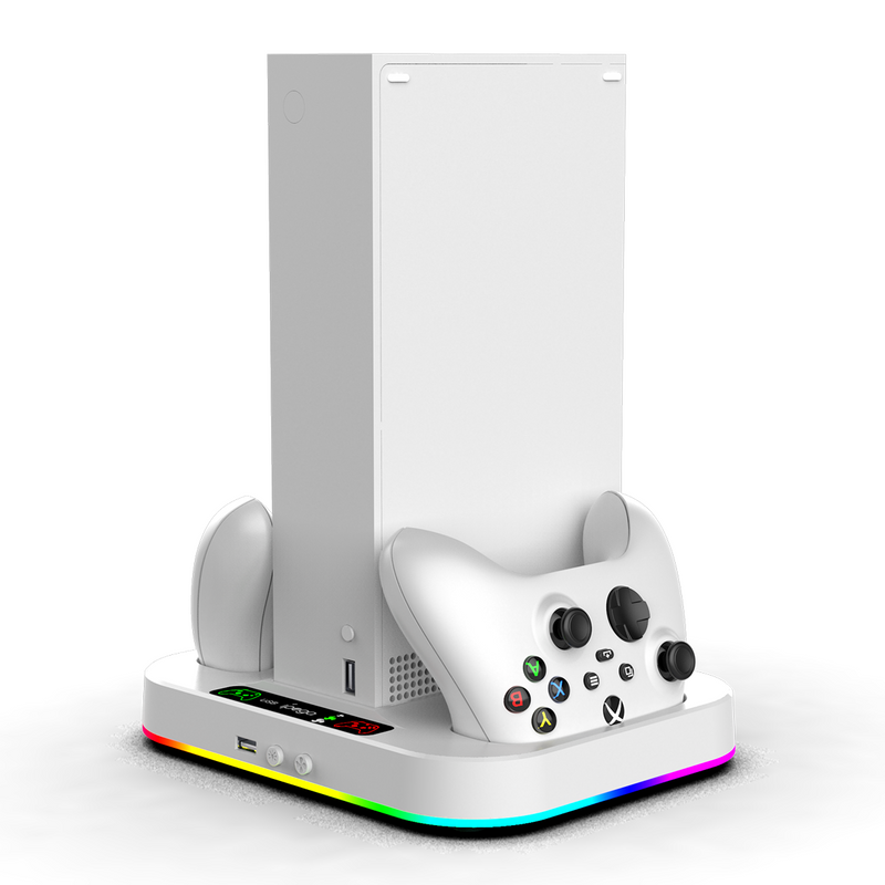 Cargue la imagen en el visor de la galería, Xbox Series S Charging Dock Cooling Fan Controller Charger Base Station with 2x1400mAh Battery - Polar Tech Australia
