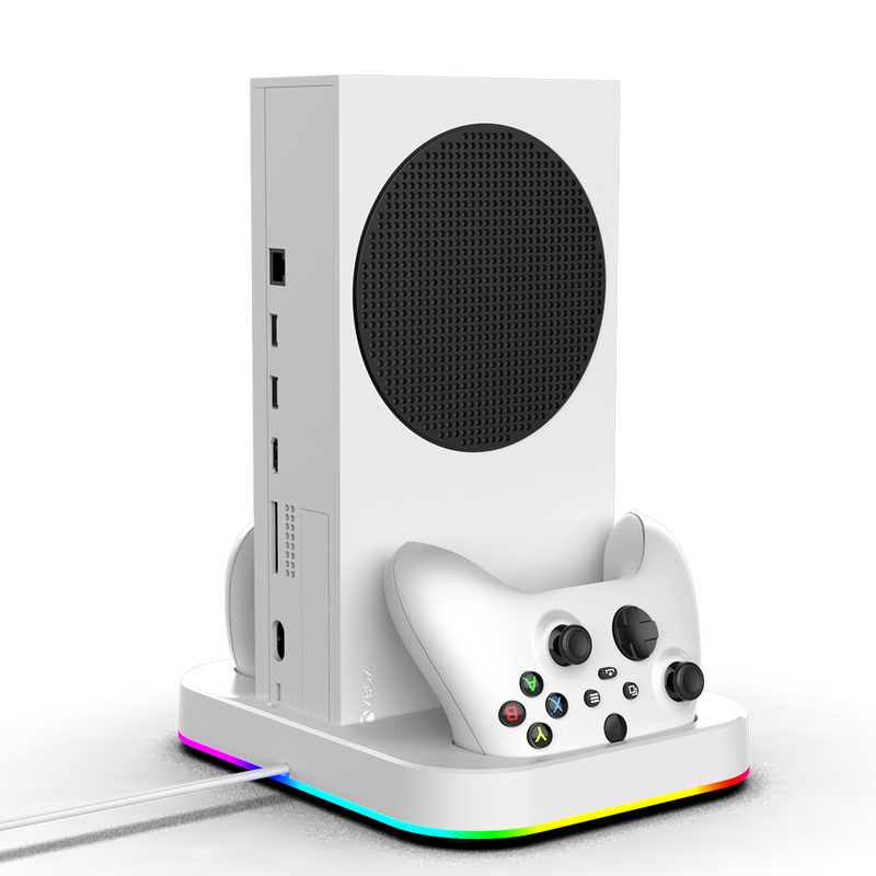 Cargue la imagen en el visor de la galería, Xbox Series S Charging Dock Cooling Fan Controller Charger Base Station with 2x1400mAh Battery - Polar Tech Australia
