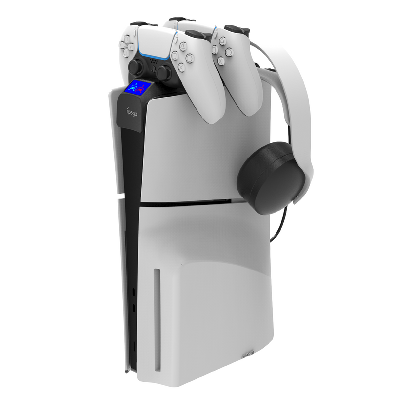 Cargue la imagen en el visor de la galería, SONY PlayStation PS5 Slim - Rainbow Bridge DualSense Controller Charging Dock Station - Polar Tech Australia
