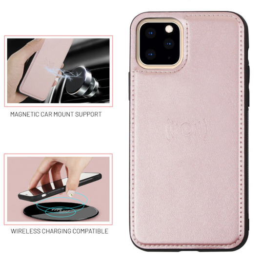 [2 in 1 Magnetic Detachable] Apple iPhone 13/Mini/Pro/Max Hanman Flip Wallet Leather Case - Polar Tech Australia