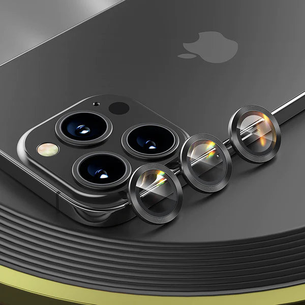 Chargez l&#39;image dans la visionneuse de la galerie, [Black Aluminium Alloy] iPhone 11/11 Pro/11 Pro Max Back Rear Camera Lens Glass Protector - Polar Tech Australia
