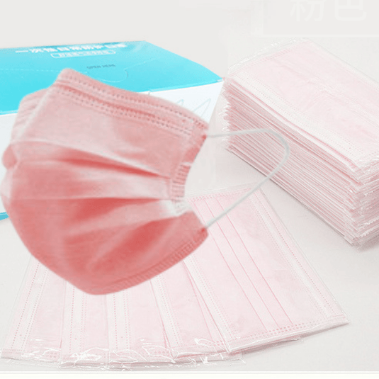 [50PCS] 3 Ply Layer Surgical Face Masks Anti-Coronavirus Covid-19 Masks - Pink - Polar Tech Australia