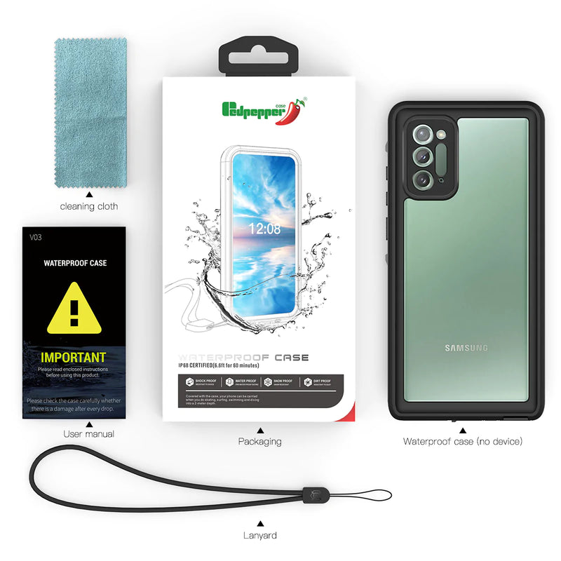 Cargue la imagen en el visor de la galería, Samsung Galaxy Note 20 (SM-N980/N981) Redpepper IP68 Waterproof Heavy Duty Tough Armor Case - Polar Tech Australia
