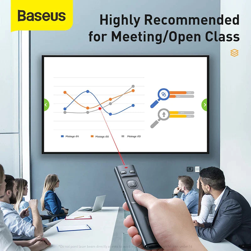 Cargue la imagen en el visor de la galería, Baseus 2.4GHz Windows Laptop MacBook Wireless Presenter Remote with Pointer - Polar Tech Australia
