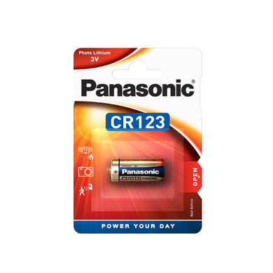 [CR123A] Panasonic 3V Lithium Battery Camera Alarm PIR Battery - Polar Tech Australia
