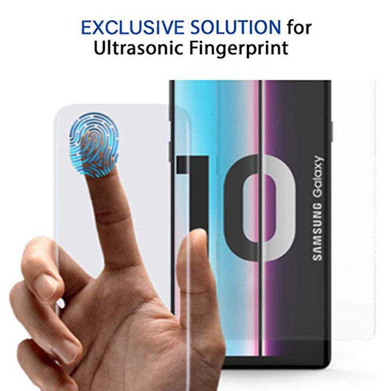 Cargue la imagen en el visor de la galería, [AMC Installation Kit][UV Glue] Premium Quality Samsung Galaxy S10 / S10 Plus / S10 5G - UV Curved Glue Tempered Glass Screen Protector - Polar Tech Australia
