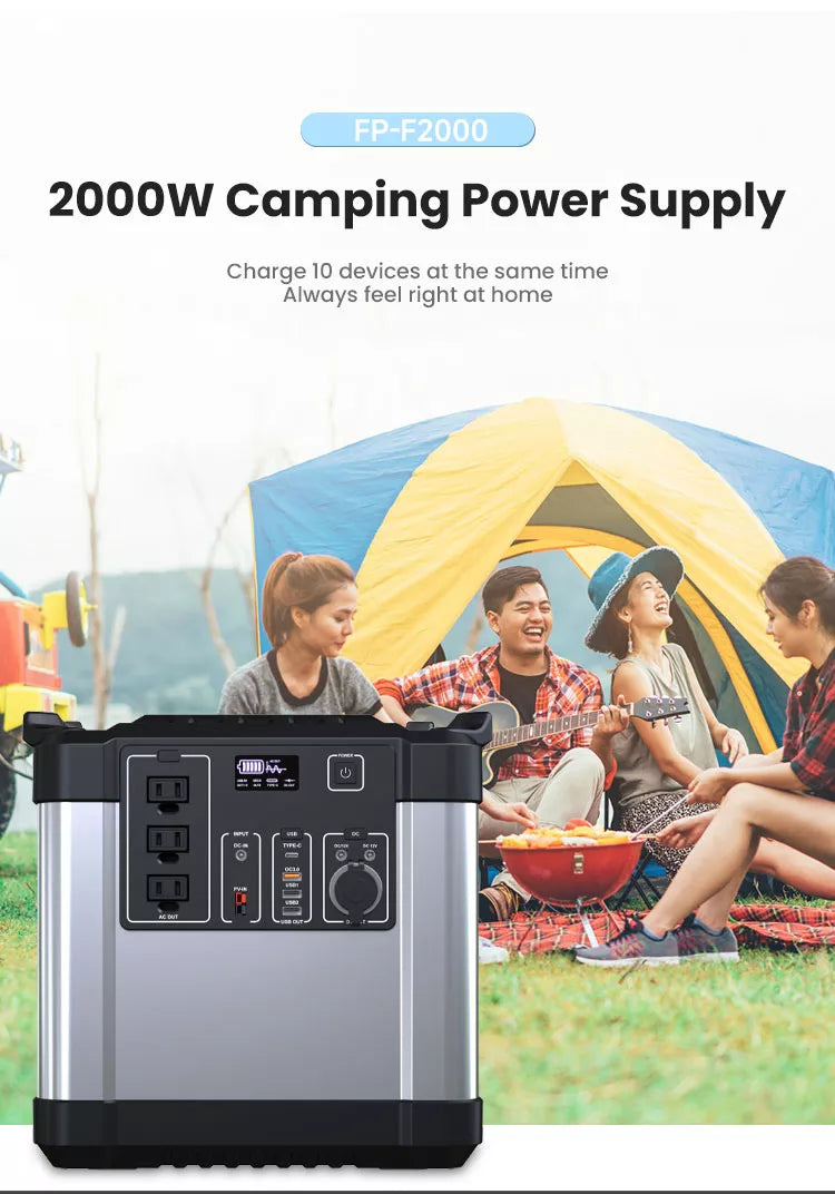 Load image into Gallery viewer, [UA2000] Catizon 2000W Portable Solar Generator Outdoor Emergency Power Supply Station - Polar Tech Australia
