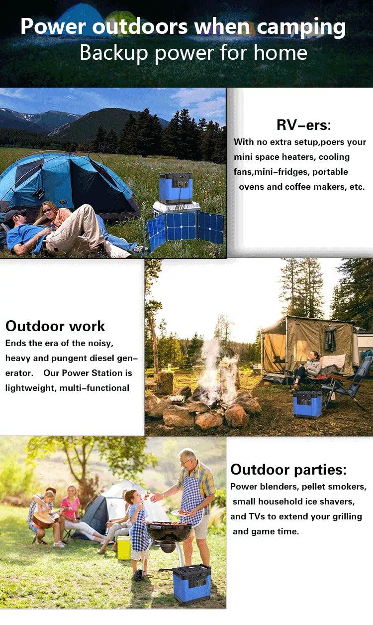 Load image into Gallery viewer, [UA2000] Catizon 2000W Portable Solar Generator Outdoor Emergency Power Supply Station - Polar Tech Australia

