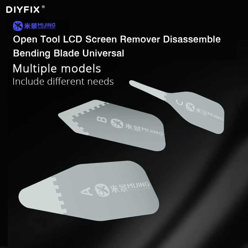 Cargue la imagen en el visor de la galería, [3 in 1] Mijing MJ Ultra-Thin 0.1mm Stainless Steel Phone &amp; Tablet Opening Pry Tool - Polar Tech Australia
