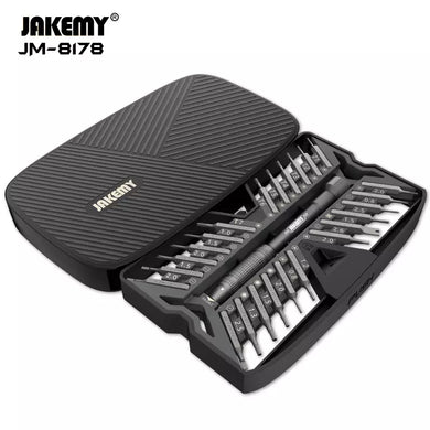 [JM-8178][26 in 1] Jakemy Premium Quality Precision Screwdriver Set Magnetic Bits Aluminium Alloy Handle Screwdriver for iPhone Computer Repair Tools - Polar Tech Australia