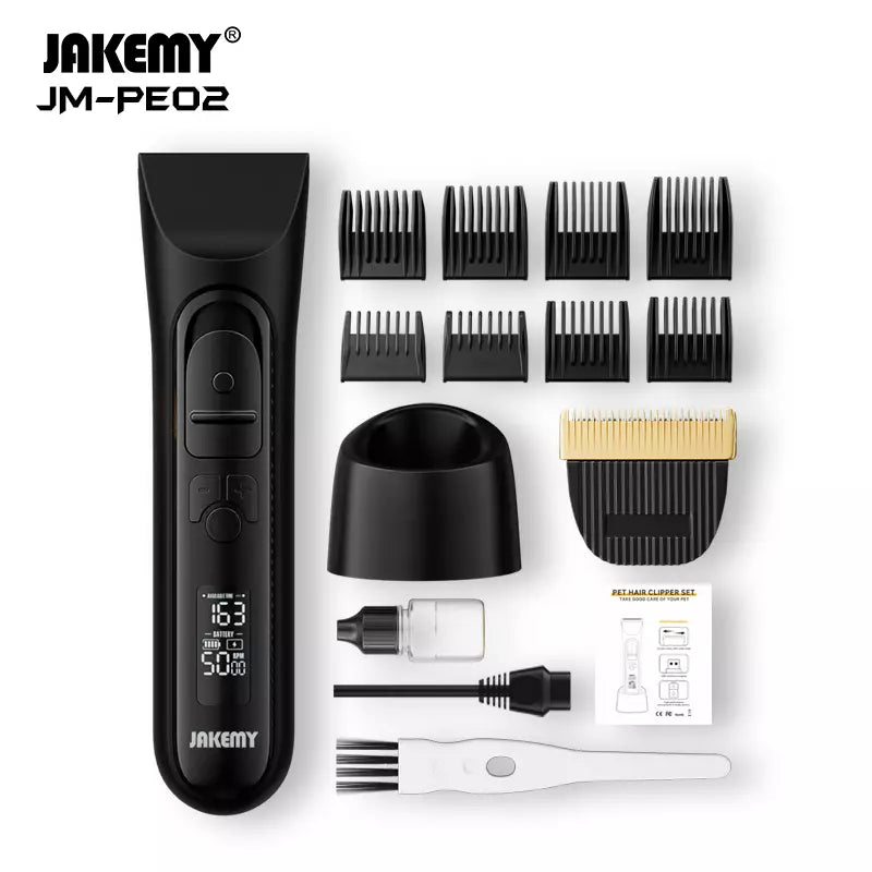 Load image into Gallery viewer, [JM-PE02] Jakemy Waterproof Rechargeable Cordless Electric Pet Hair Clipper Trimmer Pet Grooming Tool - Polar Tech Australia

