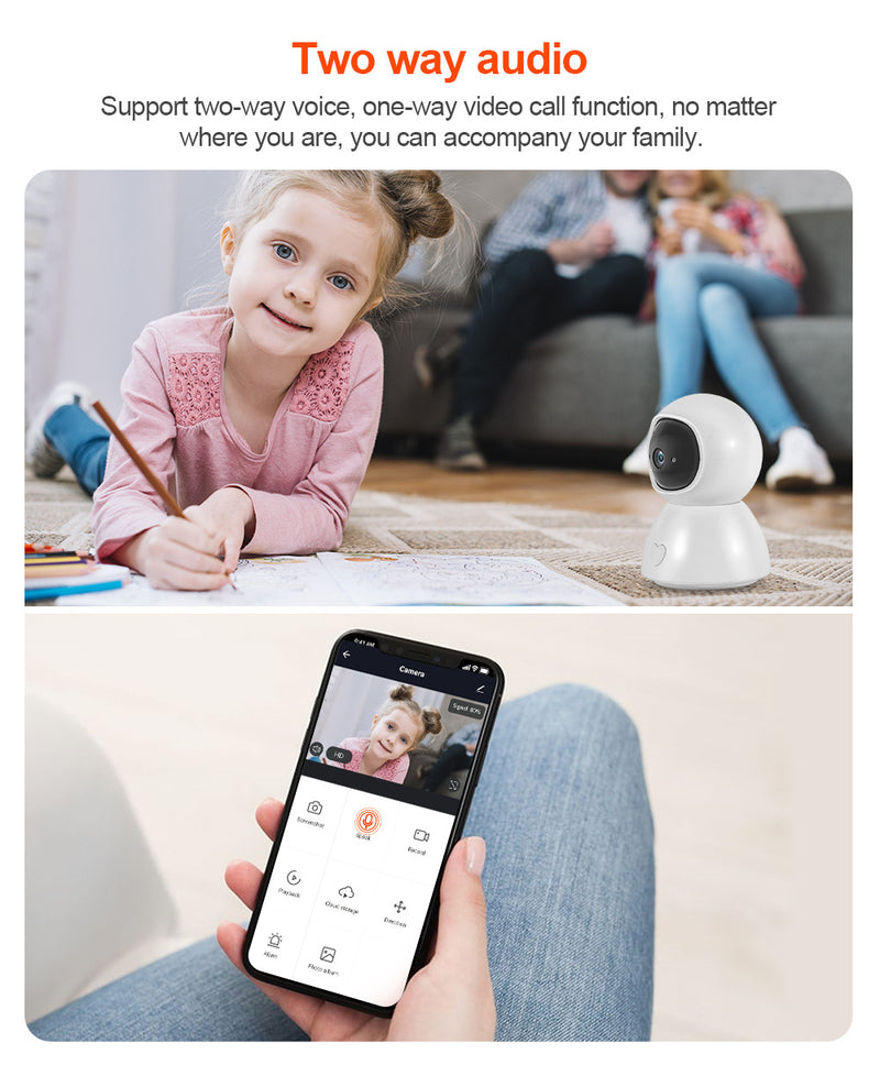 Cargue la imagen en el visor de la galería, [TUYA Smart Home][Support Dual 2.5GHz/5GHz Band WIFI] Full HD 4MP Wireless WIFI indoor Security Camera - Polar Tech Australia
