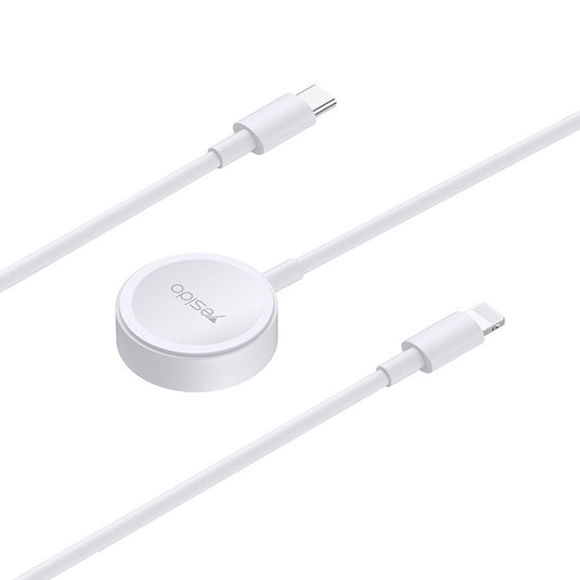 [CA113] Yesido 2 in 1 Apple Watch Magnetic Wireless Charger Cable & USB C To Lightning Cable - Polar Tech Australia