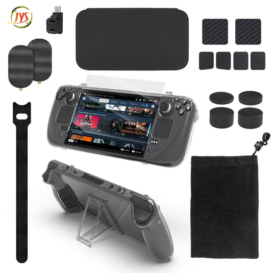 Steam Deck 19 in 1 Essential Kit Protection case Glass Protector & Storage Bag - Polar Tech Australia