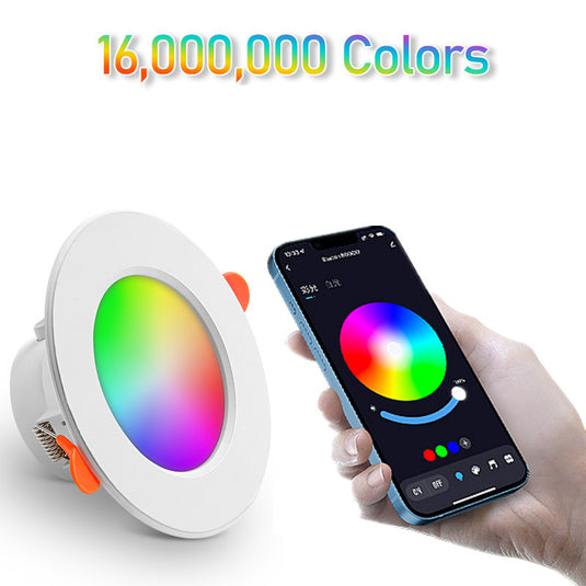 [TUYA Smart Home] RGB LED 10W Downlight Ceiling Light Wireless Control - Polar Tech Australia