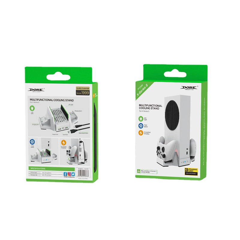 Chargez l&#39;image dans la visionneuse de la galerie, Xbox Series S - Cooling Fan Charging  Vertical Stand Dual Controller Charging Base - Polar Tech Australia
