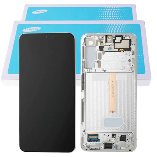 [Samsung Service Pack] Samsung Galaxy S22 (SM-S901) LCD Touch Digitizer Screen Assembly With Frame - Polar Tech Australia