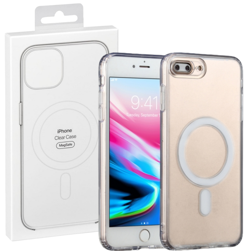 Cargue la imagen en el visor de la galería, [MagSafe Compatible] Apple iPhone 8/SE2/SE3/Plus Magnetic Transparent Clear Case Cover - Polar Tech Australia

