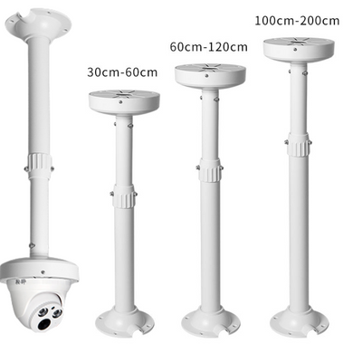 Universal Retractable Extension Aluminium CCTV Dome Camera Wall or Ceiling Mount Bracket Holder - Polar Tech Australia