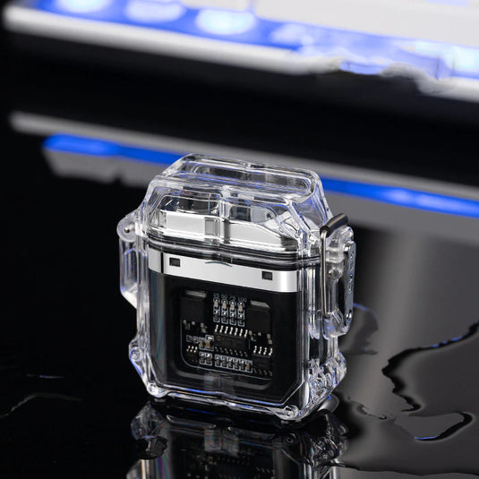 Cyber Punk Style Transparent Super Cool Windproof Waterproof Electric Cigarette Lighter Men Gift - Polar Tech Australia