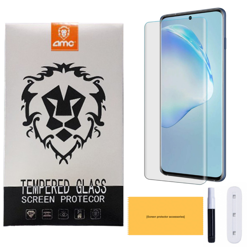 Cargue la imagen en el visor de la galería, [AMC Installation Kit][UV Glue] Premium Quality Samsung Galaxy S10 / S10 Plus / S10 5G - UV Curved Glue Tempered Glass Screen Protector - Polar Tech Australia
