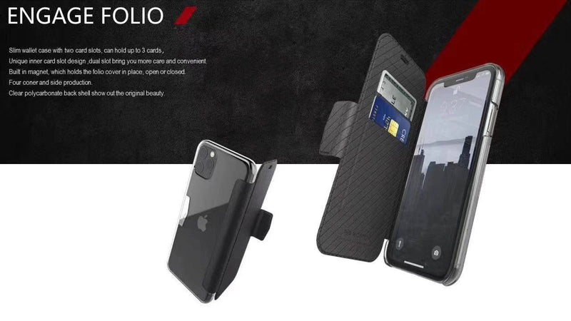 Cargue la imagen en el visor de la galería, Apple iPhone 11 Pro Max X-Doria Engage Folio Ultra-Thin Men Flip Case - Polar Tech Australia
