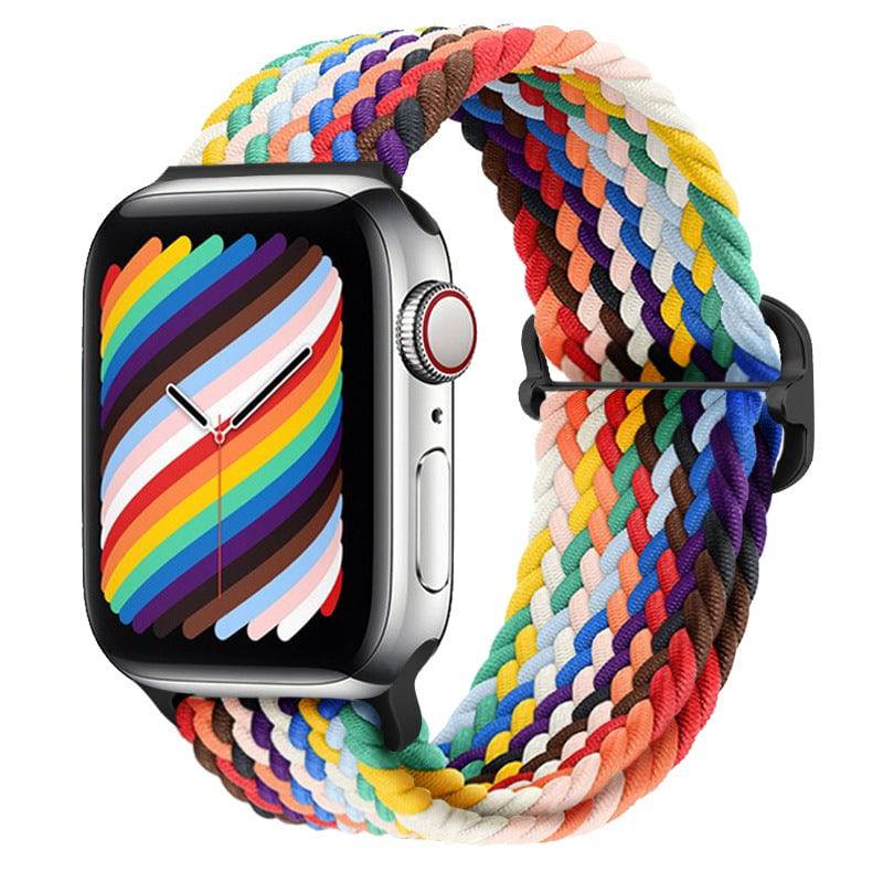 Chargez l&#39;image dans la visionneuse de la galerie, Apple Watch 1/2/3/4/5/SE/6/7/8 Nylon Magic Tape Adjustable Soft Breathable Sport Replacement Wristbands Strap - Polar Tech Australia
