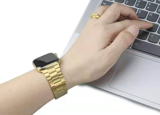 Apple Watch 1/2/3/4/5/SE/6/7/8 Stainless Steel Watch Band Strap - Polar Tech Australia