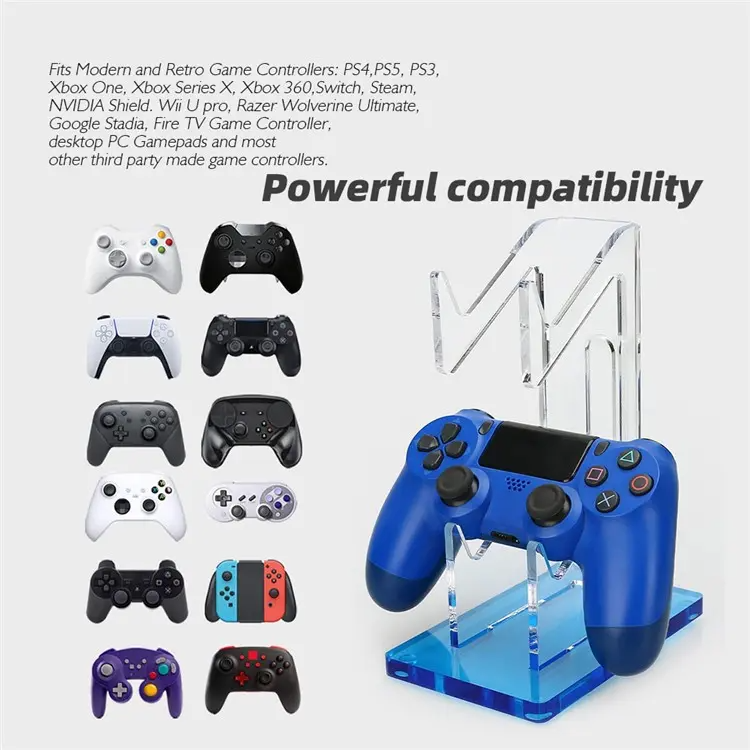 Chargez l&#39;image dans la visionneuse de la galerie, PS4 / Xbox One / Switch Game Controller Holder Desktop Gamepad Storage Holder - Transparent - Polar Tech Australia
