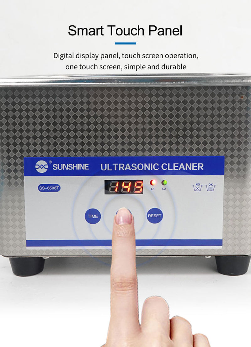 Load image into Gallery viewer, [SS-6508T] Sunshine 100W Powerful Ultrasonic Cleaner Water Damaged Motherboard Cleaner Repair Tool - Polar Tech Australia
