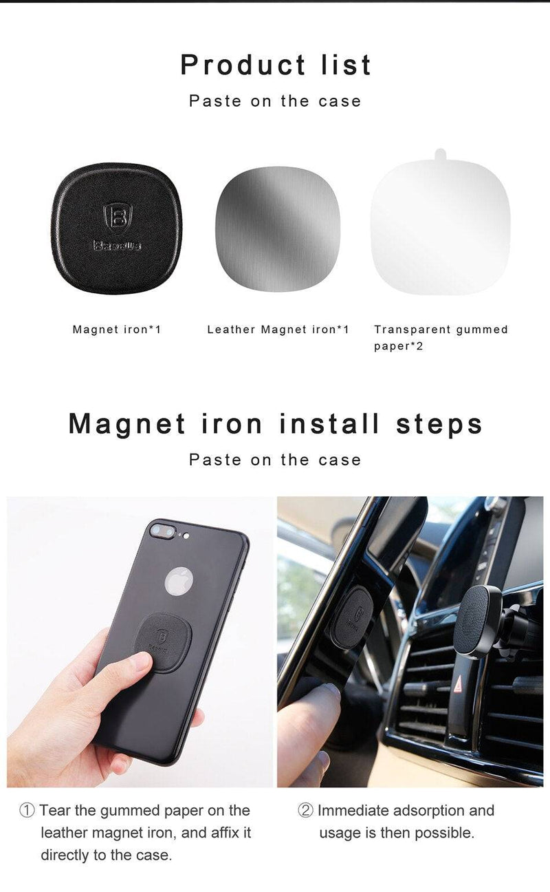 Cargue la imagen en el visor de la galería, [Clearance] Basues Universal Privity Series Pro Aircon Flow Outlet Magnet Phone Holder Bracket (Genuine Leather) - Polar Tech Australia
