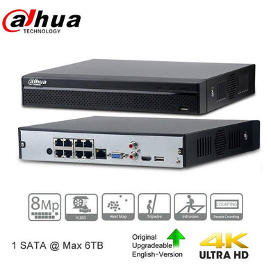 DAHUA 8CH 4K 8PoE CCTV Security Camera System NVR DHI-NVR2108HS-8P-4KS2 - Polar Tech Australia