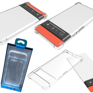 Google Pixel 6A (GX7AS) AirPillow Cushion Clear Transparent Back Cover Case - Polar Tech Australia