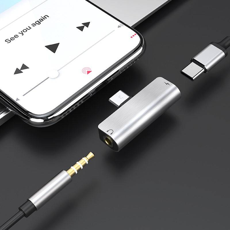 Load image into Gallery viewer, [LS26] HOCO Type-C to 2-in-1 3.5mm Headphone Adapter &amp; Type-C Charging Converter Splitter - Polar Tech Australia

