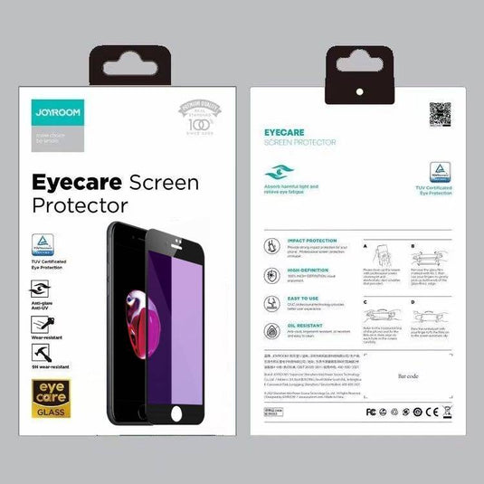 [Full Covered 9D][Eyecare Blue Light Filter] Joyroom iPhone 7/8/Plus/SE2/SE 3 9H Tempered Glass Screen Protector - Polar Tech Australia