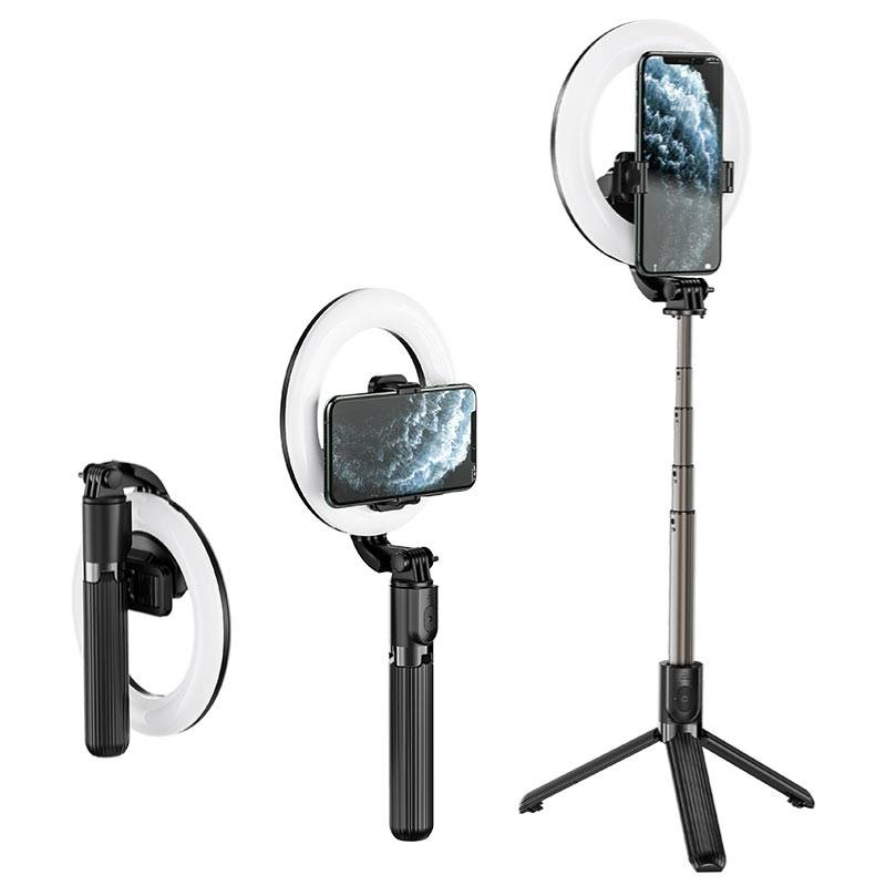 Chargez l&#39;image dans la visionneuse de la galerie, [LV03 Plus] HOCO Universal LED Light Live broadcast Stand Mobile Phone Mount Holder - Polar Tech Australia
