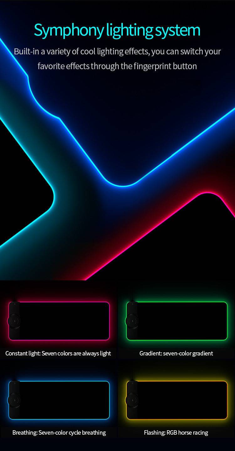Cargue la imagen en el visor de la galería, Mouse Pad Built-in 15W Fast Wireless Charger Charging Pad With RGB light effect - Polar Tech Australia
