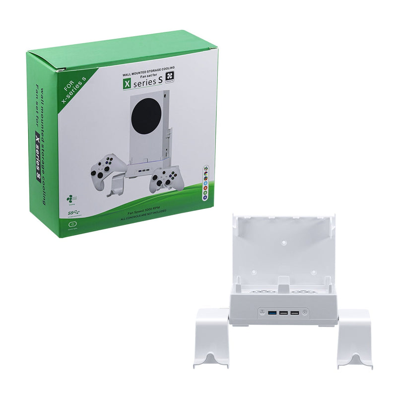 Chargez l&#39;image dans la visionneuse de la galerie, Xbox Series S Wall-mounted Color Changing Cooling Stand with Hook - Polar Tech Australia
