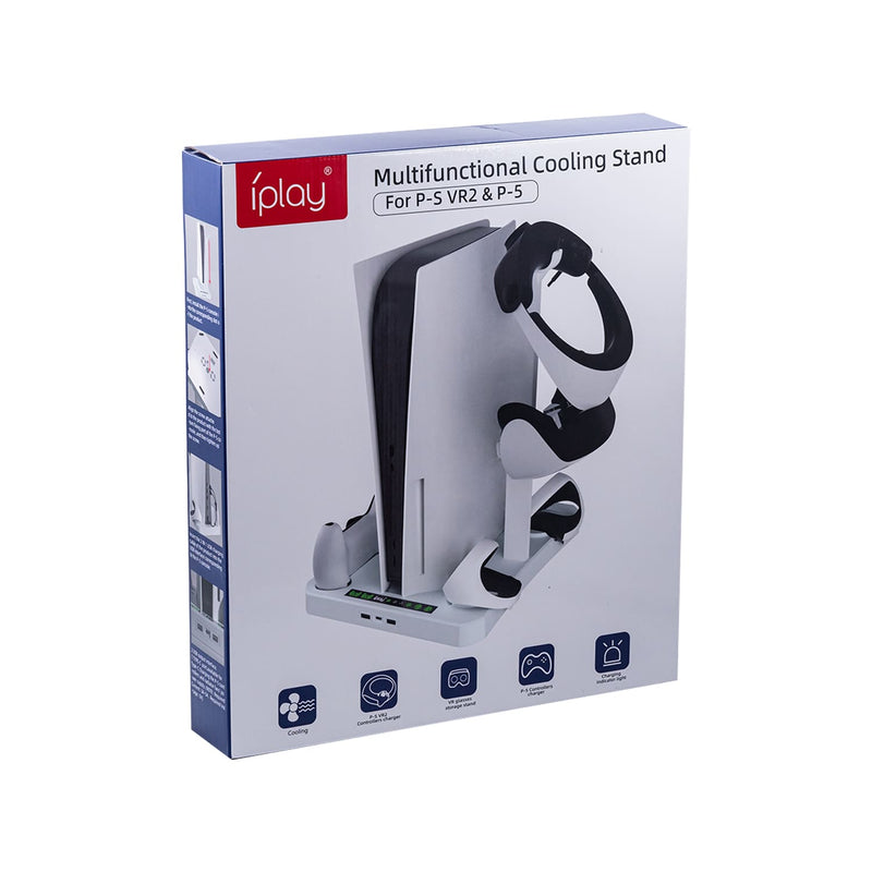 Cargue la imagen en el visor de la galería, PS5/ PS VR2 Controller Multifunctional Cooling Stand with Charging - Polar Tech Australia

