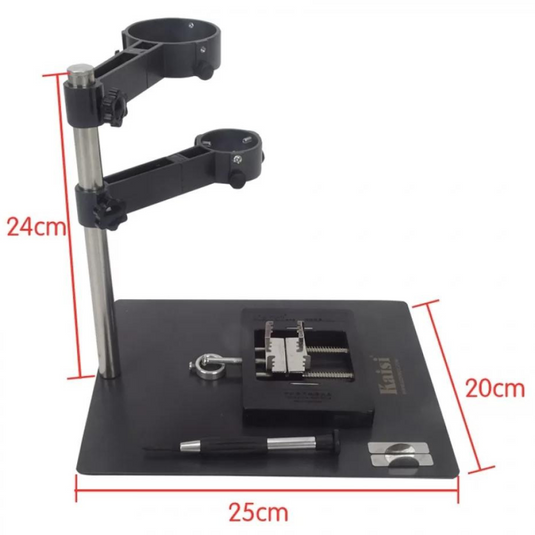 [F-204] KAISI 2 in 1 Hot Air Gun Clamp Holder Station + Mobile Phone Laptop BGA Rework Reballing Fixture - Polar Tech Australia