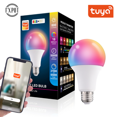 [TUYA Smart Home][E27] RGB LED 10W Light Bulb Wireless Control - Polar Tech Australia