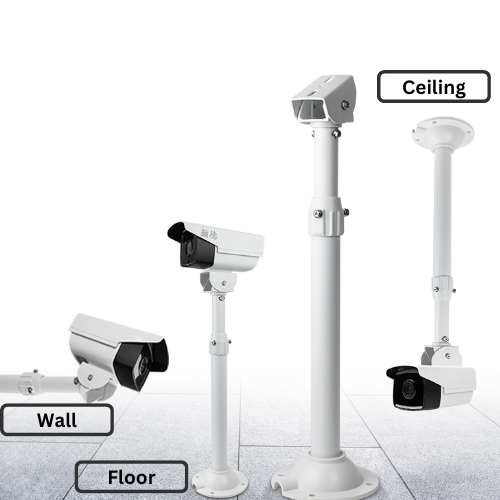 Universal Retractable Extension Aluminium CCTV Bullet Camera Wall or Ceiling Mount Bracket Holder - Polar Tech Australia