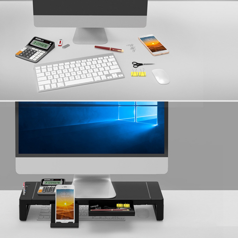 Chargez l&#39;image dans la visionneuse de la galerie, [KM50][With RBG Light &amp; USB Hub &amp; Stand &amp; Drawer] Universal Monitor Desktop Stand  (Up to 27 inch) - Polar Tech Australia
