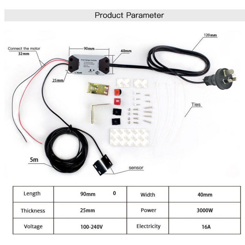 Load image into Gallery viewer, [TUYA Smart Home][AU Plug] Wireless Garage door Smart Controller Opener - Polar Tech Australia
